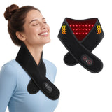 Red Light Therapy Heating Massage Wrap Wireless Cordless Design with 36 LED Lights, 660-850nm V1341-ZY-3JAJGPAC-BLACK