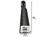 Karrera 29in 6-String Lap Steel Hawaiian Guitar - Black ELE-LAP-6S-BK