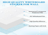 Dry Erase Sticker for Wall Tutuviw White Board Paper with 3 Markers Self-Adhesive Message Board V1189-WXFWAL-20260319-00592