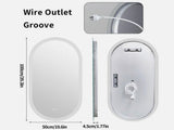 Interior Ave - 50 x 100cm Oval Frameless LED Bathroom Mirror V355-IA-OWM-50100