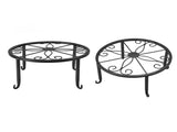 Single Layer Iron Plant Stand Floor Standing Simple Low Plant Stand Balcony Living Room Flower V1294-YM0717-3111220212115