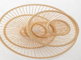 Aurora Natural Hand-Woven Bamboo 3-Layer Pendant Lamp Light V563-75233