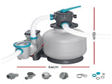Bestway Pool Pump Sand Filter 3000GPH 11355L/H Pools Flowclear Filters BW-SAND-3000-58486