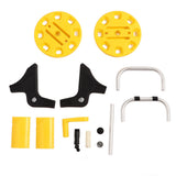 Garden Hose Reel Cart Yellow Hose Reel Cart Water Hose Cart Holds 30m of Water Pipe V1294-YM0706-3111230219411