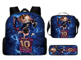 Lionel Messi backpack shoulder bag 3-pack blue school bag V1237-ZY-203-2590
