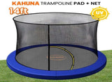 Kahuna 14ft Trampoline Pad and Net - Blue KAH-PDNET-14-BU