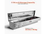 Truck Bed Tool Box, Heavy Duty Aluminum Tool Box with Tread Patterns, Storage Toolbox Chest V952-CZGJX48INCHYG7NXK001V0