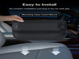 Universal Fit Premium Leather Car Seat Gap Filler Organizer, Center Console Organizer with Card V1107-800-74458-BEG-2PCS
