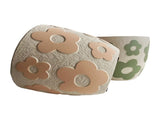 Set 2 Assorted Pastel Flower Planters w Hole Plug 17cm V637-88740PLN