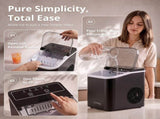 LUVIMO 12kg Ice Maker Machine Full Open Cover Deep Clean - Black IM-ZB-J-12OPEN-BK