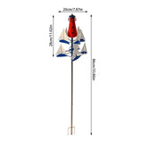 Windmills Wind Sculpture Large Metal Nautical Art Garden Windmills Sailboat Wind Spinners Decor for V1369-AZ3-W-15223