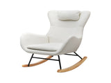 Artiss Rocking Chair Armchair Pillow Boucle White UPHO-B-ROCK01-TED-WH