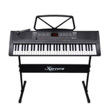 Karrera 61-Key Electronic Piano Keyboard 75cm with Stand - Black EKB-61-K33-STD