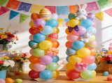 2Pcs Adjustable Metal Balloon Column Stand Kit with Water Base for Birthday Wedding Party V1107-CS-CJBUDJLZ