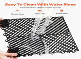 Interlocking Drainage Mat, 31 x 31 cm Modular Interlocking Cushion, 24 Pcs Splicing Drainage Mats, V952-CKPSD12X12INM0OD3V0