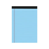 4-Pack A4 Notebook Set 50-Sheet Lined Memo Pads 6 Colors V1366-AZ2-W-15919