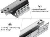 2Pcs Plated Silver Drawer Slide Rails Two Section Silent Buffer Rails Cold Rolled Steel V1192-AZ-W-25078