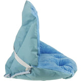 Chair Cushion with Backrest Waterproof Velvet Cover for Garden Straw Rattan Chair, Blue, 40 x 52cm V1237-ZY-528-013