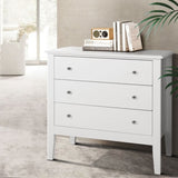 Artiss 3 Chest of Drawers - BRITTANY White FURNI-P-LBOY-3D-WH-AB