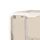 Figurine Display Box Transparent Stackable Dustproof Acrylic Figurine Storage Case for Home White V1294-YM0901-3117230120911