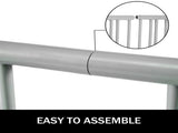 10 Holders Floor Bike Rack, 59" Length All-Steel Grid Bike Rack, 10-Bike Capacity Dual-Side Storage V952-TCJ-10C0000000001V0