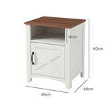 Levede Bedside Tables Nightstands Set of 2 Storage Cabinet Bedroom Living Room NI1074-WH-AU