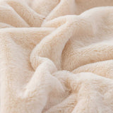 Pink 130*160cm Plush Toscana Rabbit Hair Throw Blanket - Soft Flannel Fleece for All Seasons, V888-ELOSUNG18057