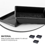 3 Sets Plastic Germination Nursery Pots for with Drainage and Plant Breathing Black V1369-AZ3-W-20025