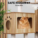 VaKa 1.42M Cat Tree Tower Scratching Post Scratcher Cats Condo House Bed Furniture V465-51027