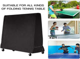 Ping Pong Table Cover, Outdoor & Indoor Waterproof Table Tennis Table Cover for Folding Ping Pong V1192-AZ-W-15452
