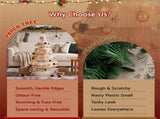 Jingle Jollys Paper Christmas Tree 114CM w/ Star Topper LEDs Xmas Decorations Kit Home Office White PAPER-XMAS-TR-100-WH