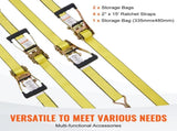 4 Pack Ratchet Tie Down Straps 5000 lbs 2 V952-SGJLDSGJ2X154A5JAV0