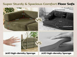 Artiss Convertible Folding Sofa Bed Green SBED-E-FLD03-2S-GN-AB