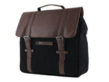 POLICE Messenger Backpack Bag with Laptop Computer Sleeve in Black V563-POL-33-BLK