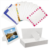 60 Pack Paper Picture Frames for 4 X 6Inch Photos, Standing White Cardboard Photo Frames with Easel V1366-AZ2-W-15884