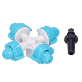 50Set 4 Outlet Water Nozzle Kit Atomizing Sprinkler Garden Irrigation Accessory Lake Blue V1294-YM0901-3111210103711