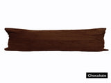 Ramesses Body Pillow with Pillowcase Chocolate V442-KIT-PILLOW-CORDED-CHOCOLATE-BO