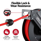 Giantz Air Hose Reel 3/8 IN x 15m Retractable Air Hose 300PSI HR-AIR-BK-15M