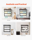 VEVOR Coffee Mug Holder Wall Mounted w/ 12 Movable Hooks and Top Shelf Cup Rack V952-GSMKBGJBGSJSZUHL7V0