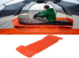 Camping Sleeping Pad Mat Foot Press Inflatable Cushion Mattress for Tent Hiking TravelOrange V1294-YM0901-3117200188115