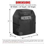 Grill Cover, 40 inch Small Gas Grill Cover for Outdoor Grill, Waterproof, Weather Resistant, UV & V1107-114-43816