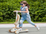 BoPeep Foldable Kids Scooter Flip-able Seat Beige KD1137-LG
