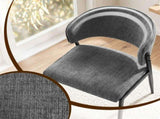 Artiss Dining Chairs Set of 4 Linen Fabric Soft Upholstered Chairs Grey DINC-KJ-7016-GYX4
