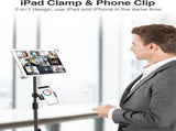 Compatible with iPad Stand, Height Adjustable iPad Holder Stand & Floor iPad Stand with 360&deg V1237-ZY-203-4673