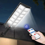2-Pack 80000LM Black Solar Street Light with 504 LEDs and Remote Control V178-59192