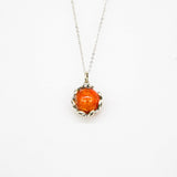 Gift Box - Aroma Necklace White Gold - Planet Solstice Sunburst Purify Oil Blend V760-GBAJ - 3