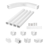 4.8m Mini Split AC Line Set Cover Kit PVC Duct for Central Air Conditioner Installation V63-953361