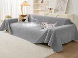 71" x 134" Couch Protector from Cat Claws, Waterproof Couch Cover Anti Slip,Couch Cover 3 Cushion V1107-102-83475-LTG4