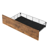 Levede Double Bed Frame RGB LED 4 Drawers USB BF1058-D