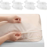 4PCS Bed Sheet Holders with Fitted Lock Straps for Enhanced Grip V1263-JX-3903